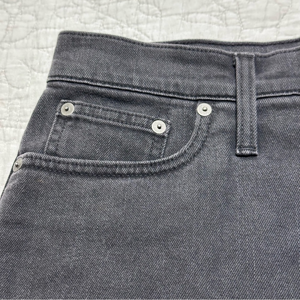 Madewell Women’s Hi-Rise Denim Shorts Button Fly In Black Sz.27 Boho Goth Summer - Picture 6 of 9